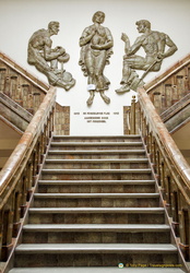 Amazing marble staircase at Delft